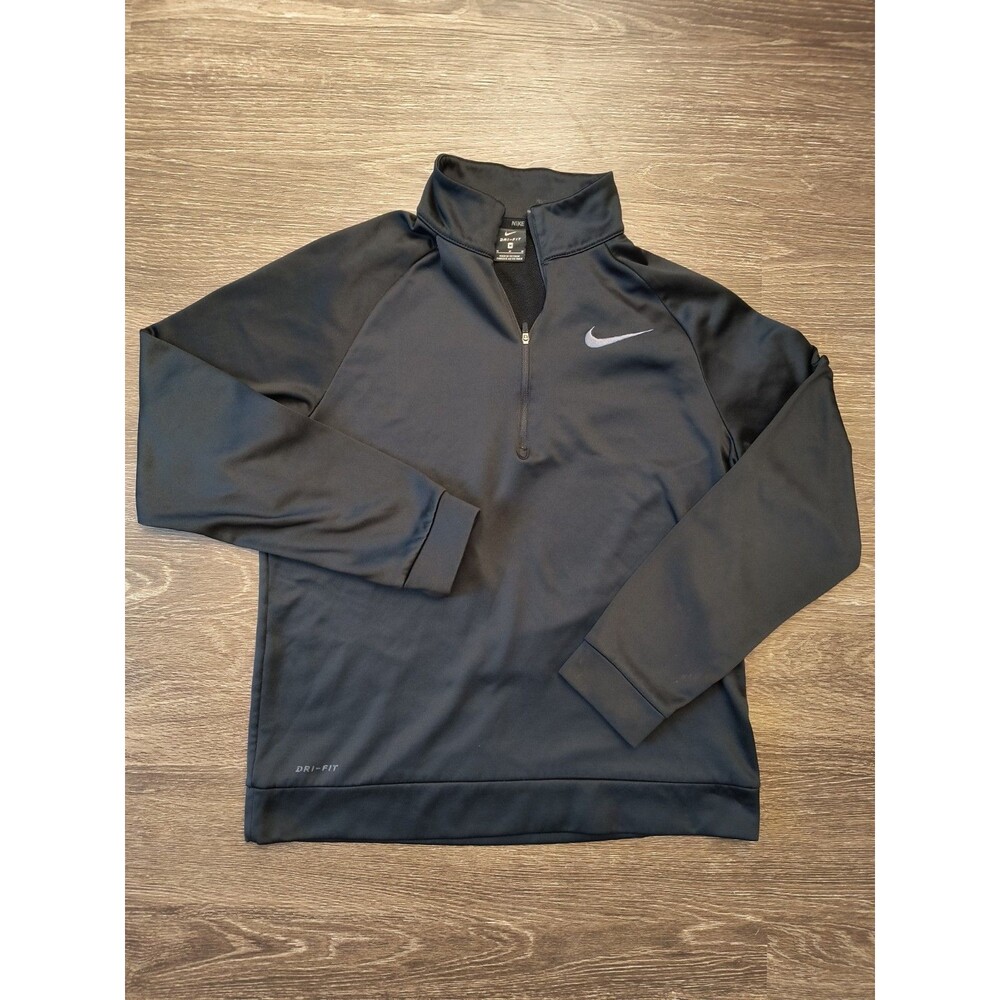 Nike Mens Dri-FIT Quarter 1/4 Zip Golf Pullover Black Medium (M) CK6076